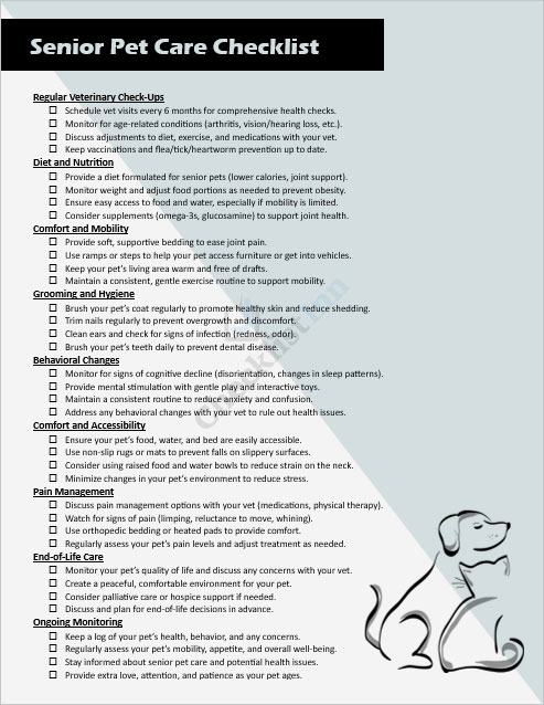 Senior Pet Care Template