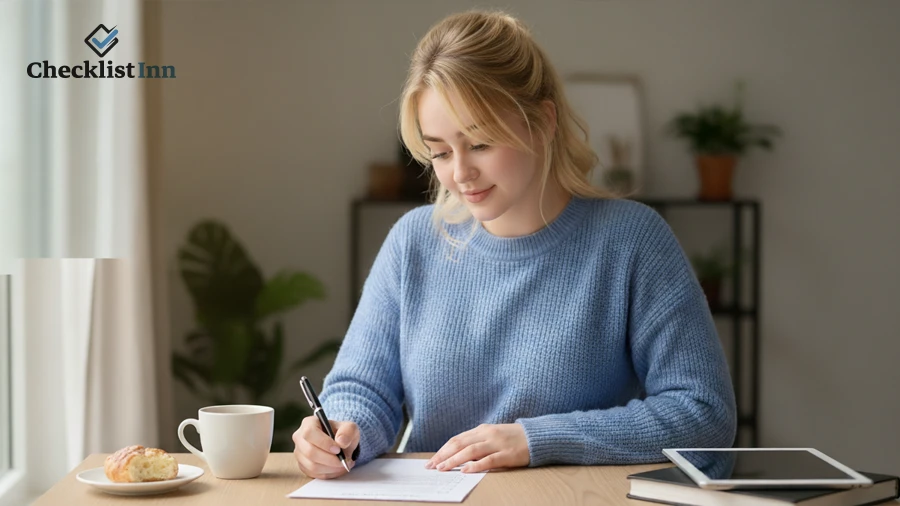 how to use a daily self care checklist template